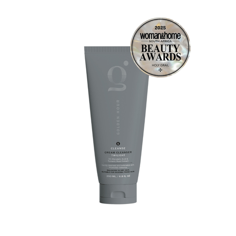 Gray tube of skincare product with 'Woman's Home Beauty Awards' badge on a white background